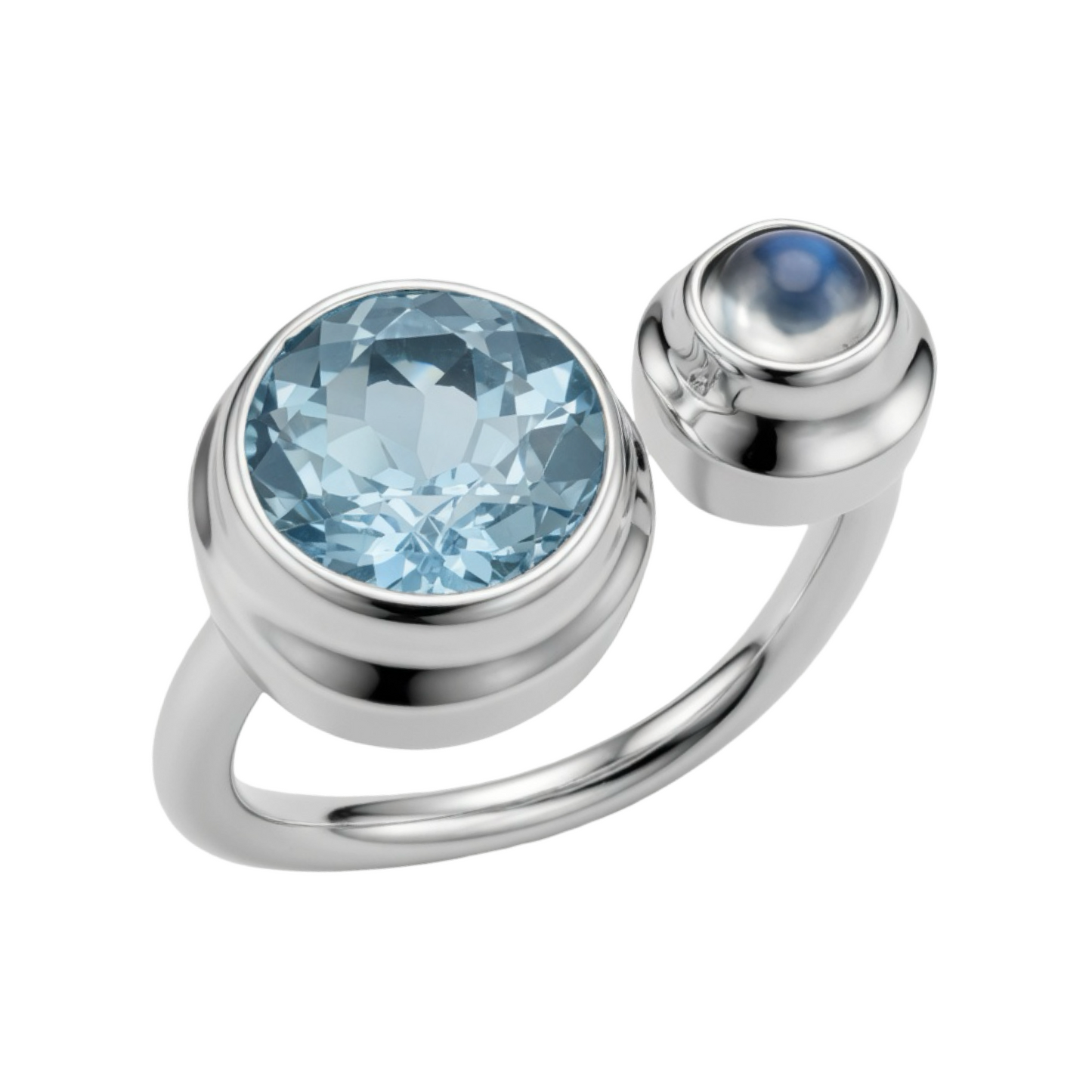 Lunar Tide Handmade Ring Sterling Silver 925