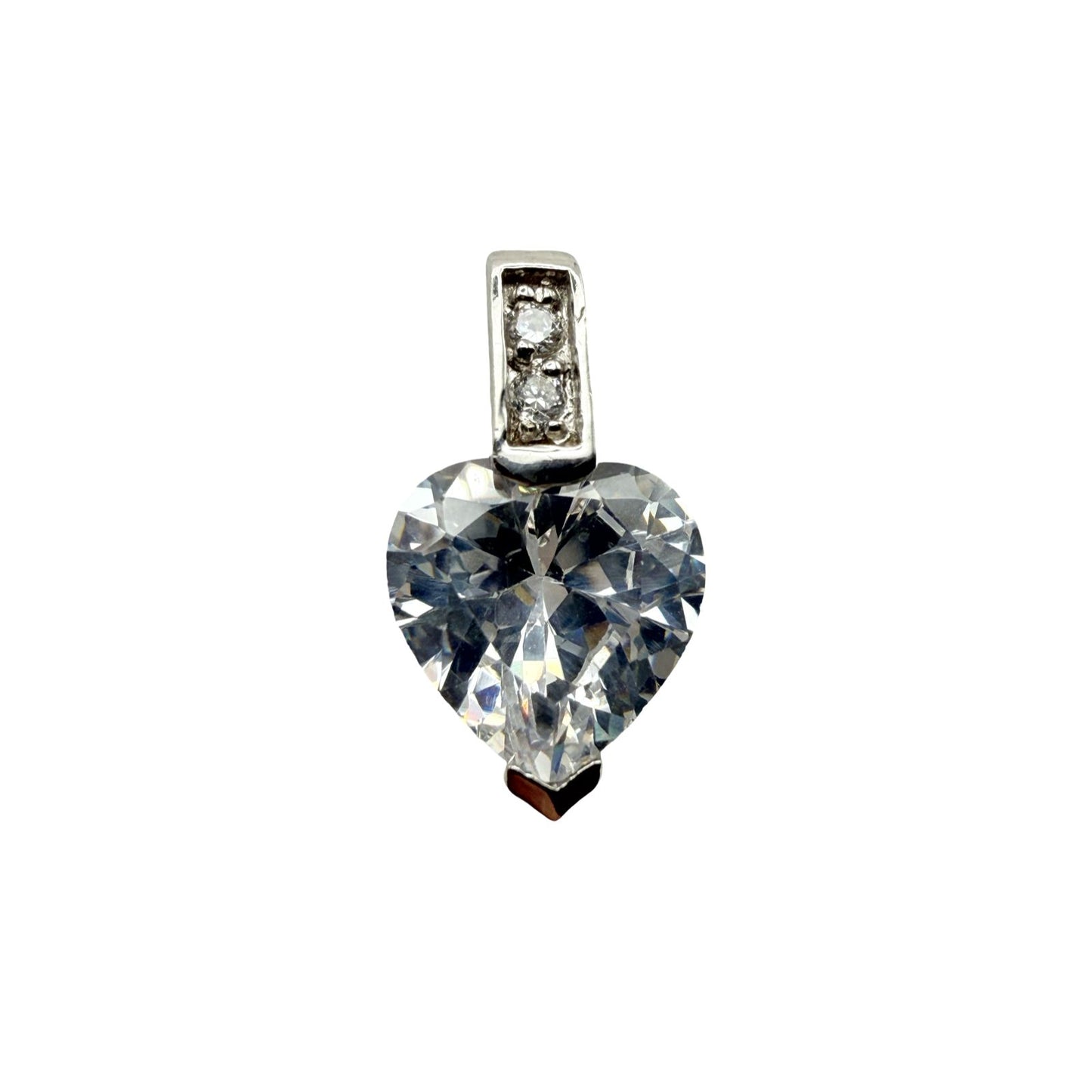925 Sterling Silver Double Blossom Drop Pendant