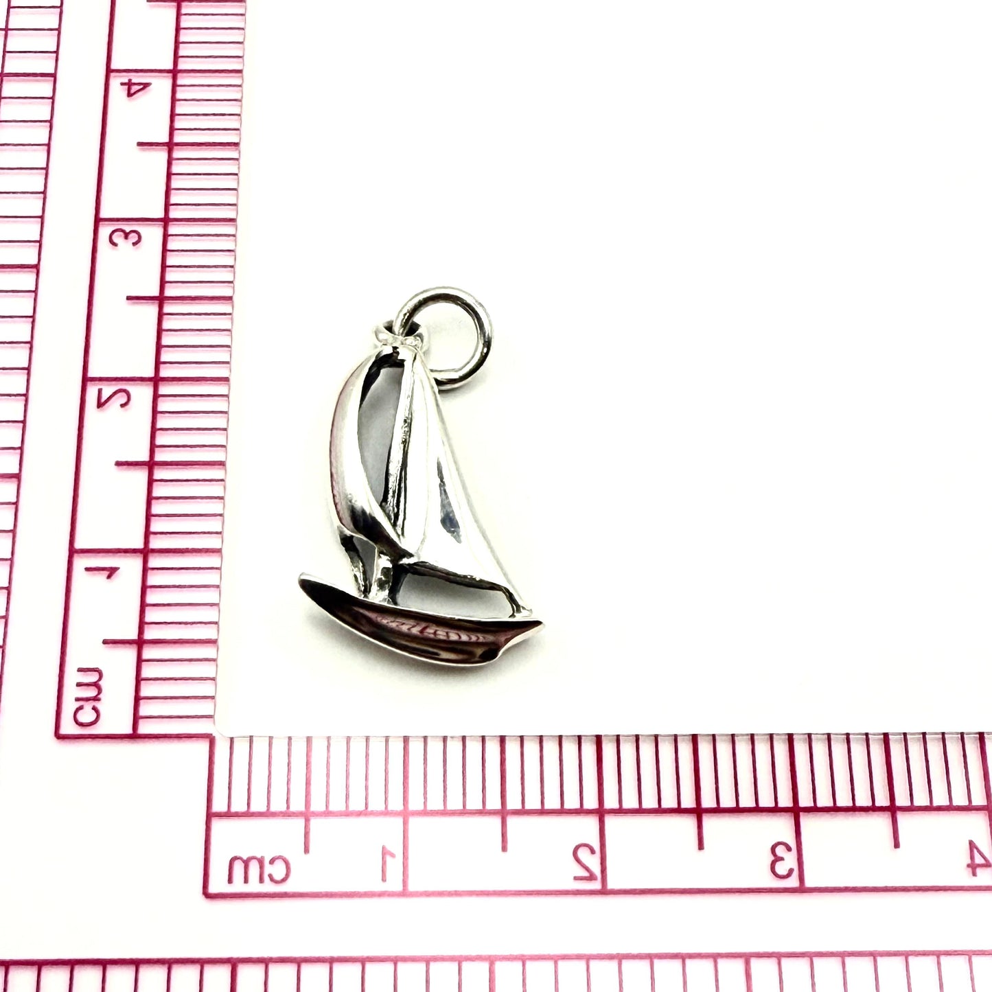 925 Sterling Silver Sail Boat Pendant