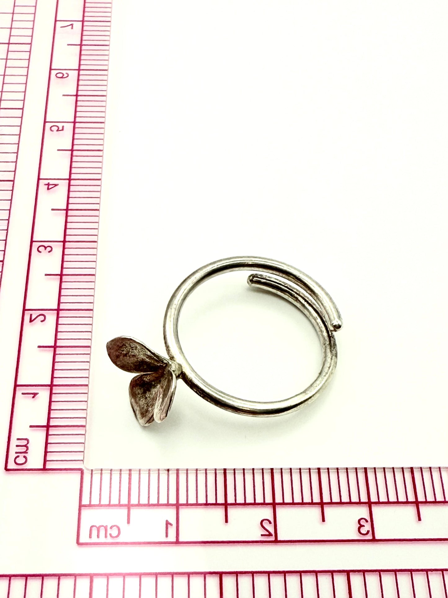 Small Leave Spekboom Adjustable Ring Sterling Silver 925