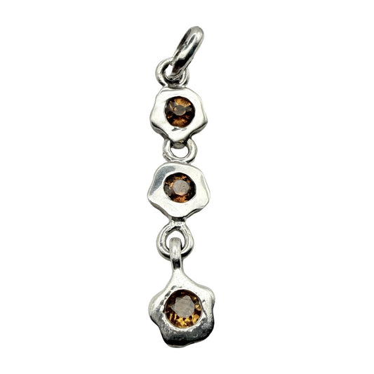 925 Sterling Silver Autumn Bloom Pendant