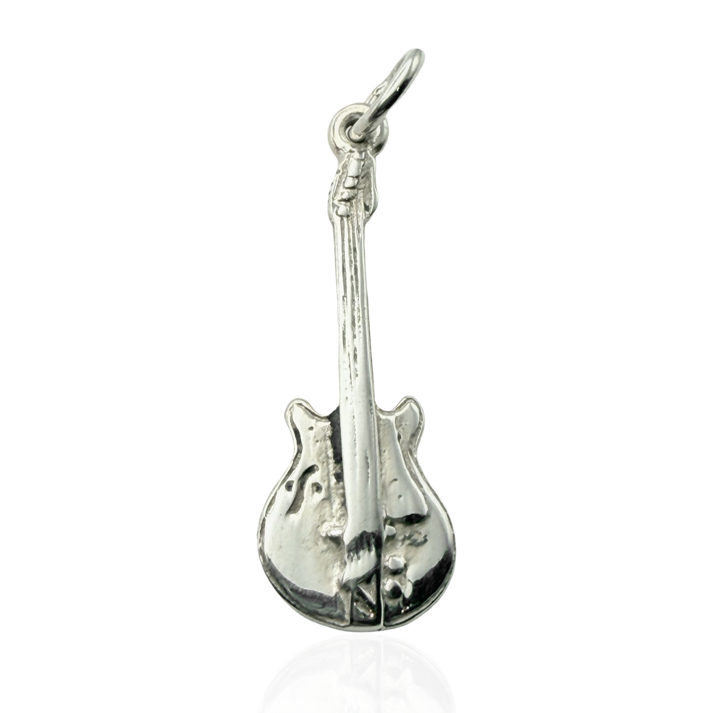 925 Sterling Silver Electric Guitar Charm