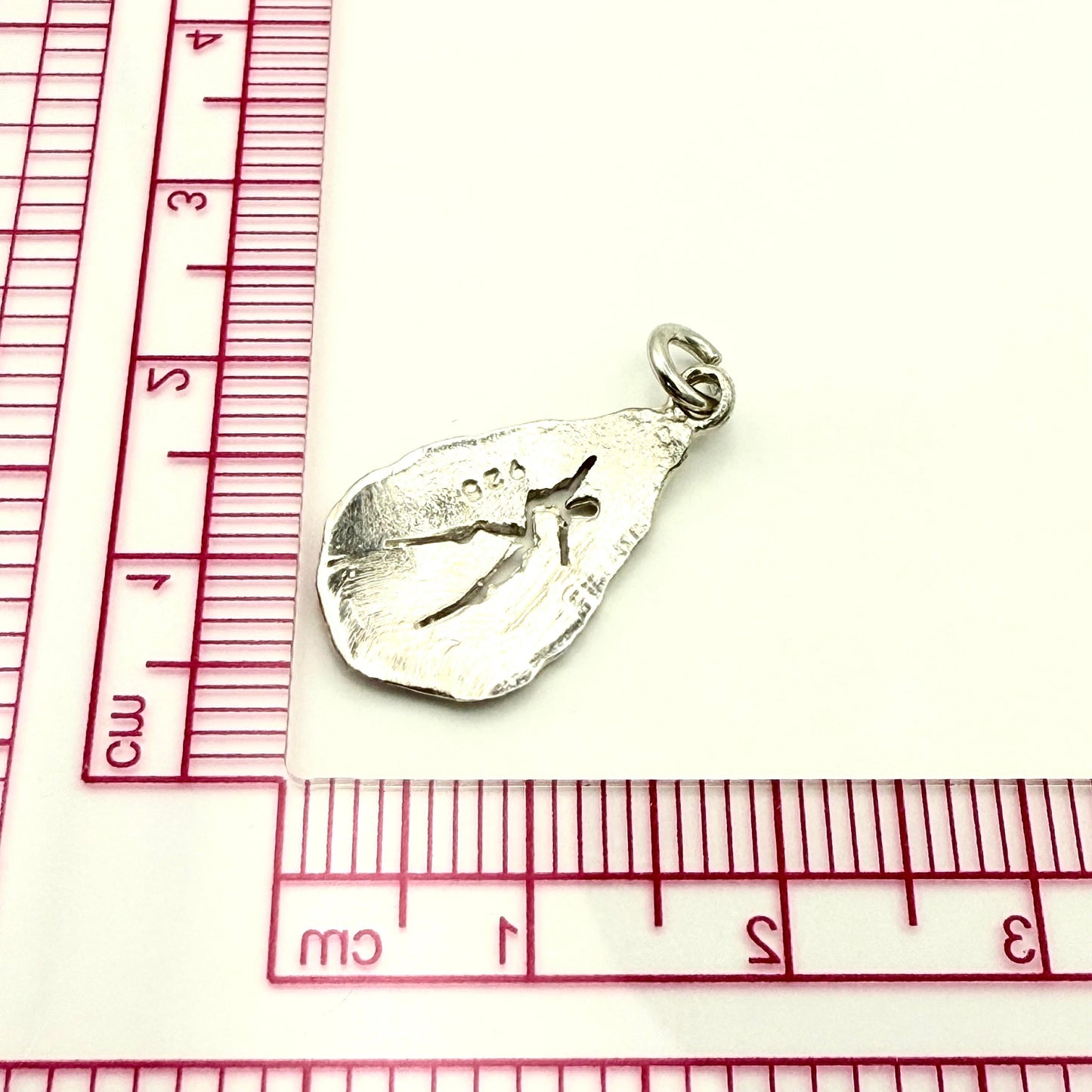 925 Sterling Silver Handmade Rock Art Pendant