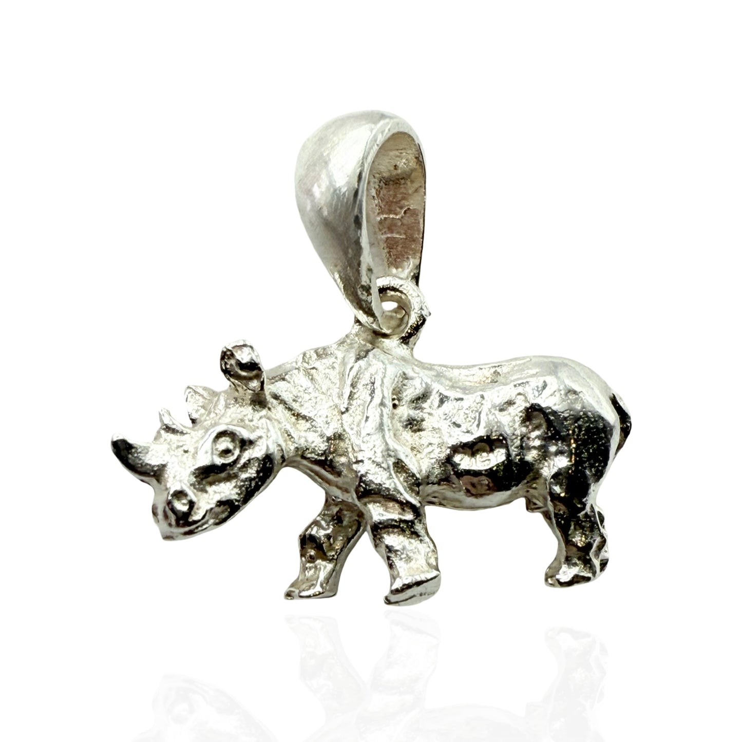 Rhino Pendant Sterling Silver 925