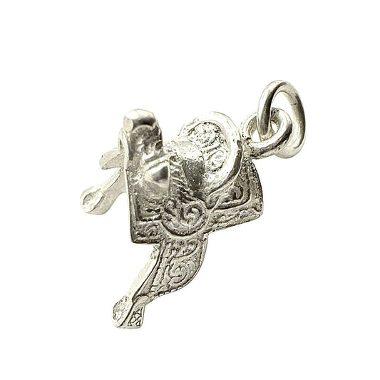 925 Sterling Silver Saddle Charm