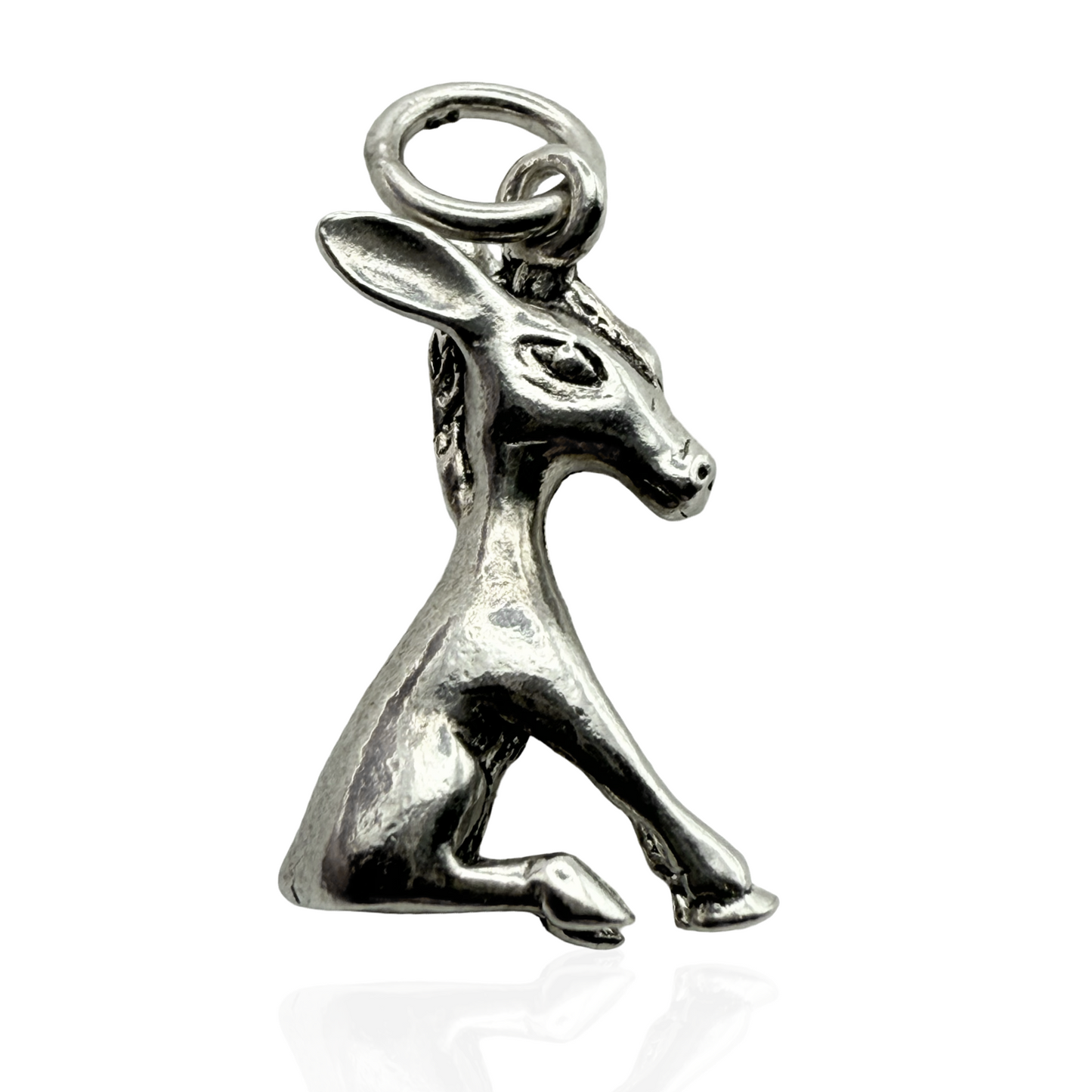 925 Sterling Silver Donkey Charm