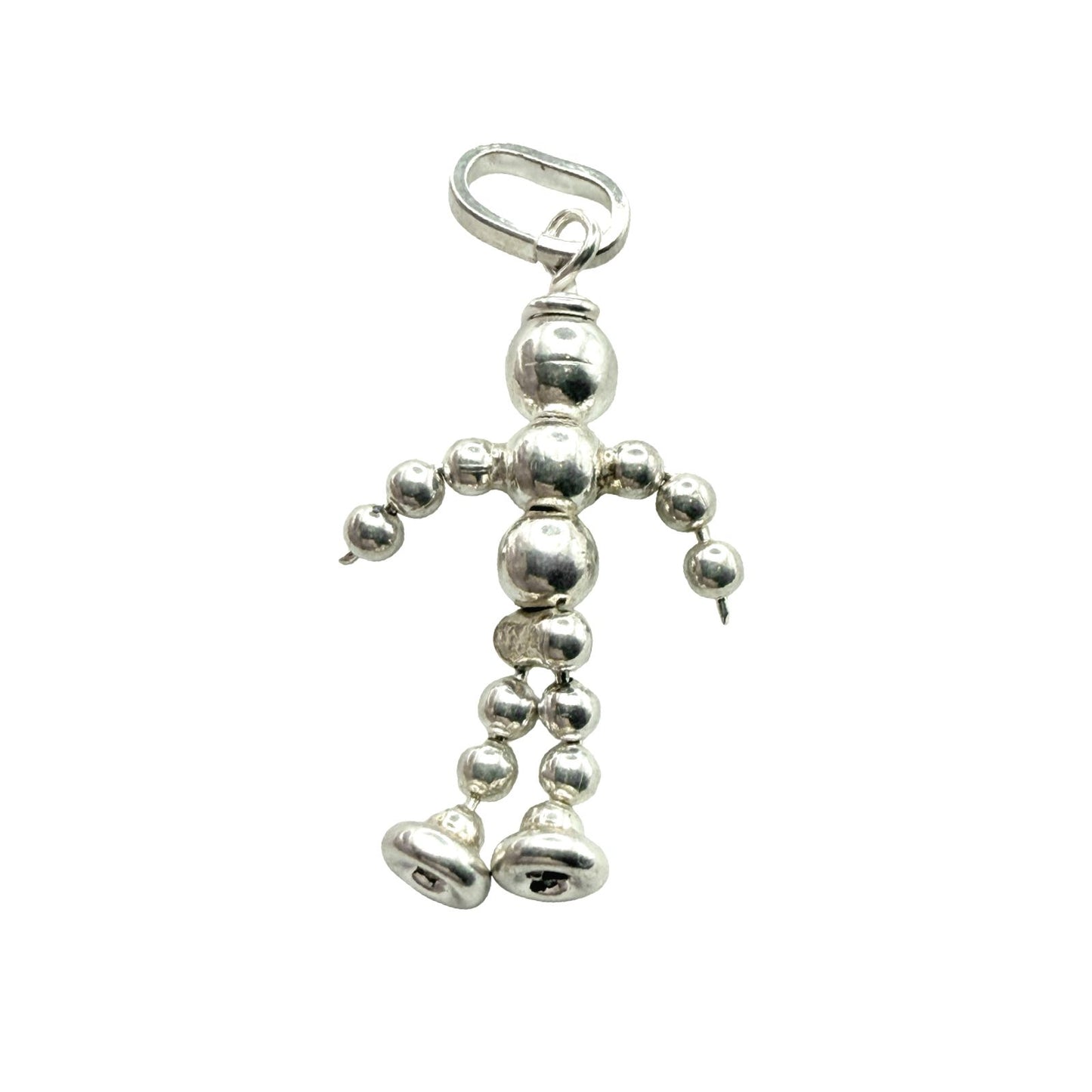 925 Sterling Silver Stick Figure Charm