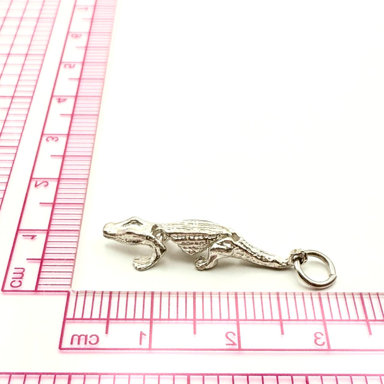 925 Sterling Silver Crocodiles Charm