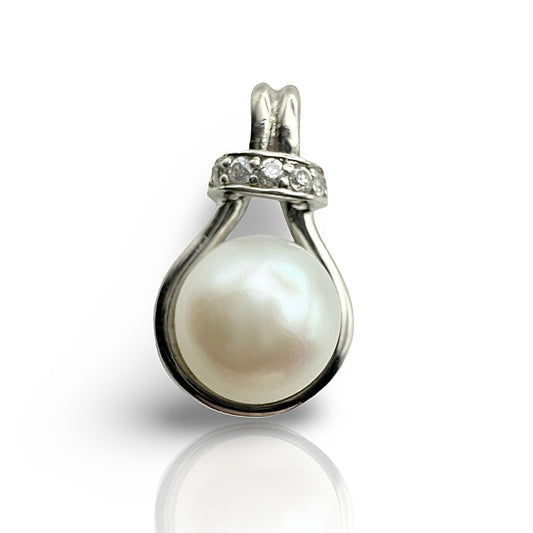 925 Sterling Silver Pearl Ball Pendant