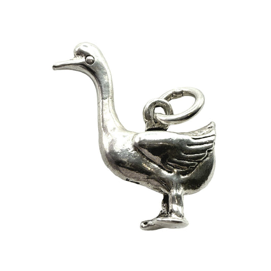 925 Sterling Silver Goose Charm