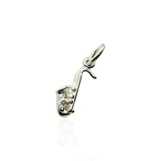 925 Sterling Silver Saxophone Charm