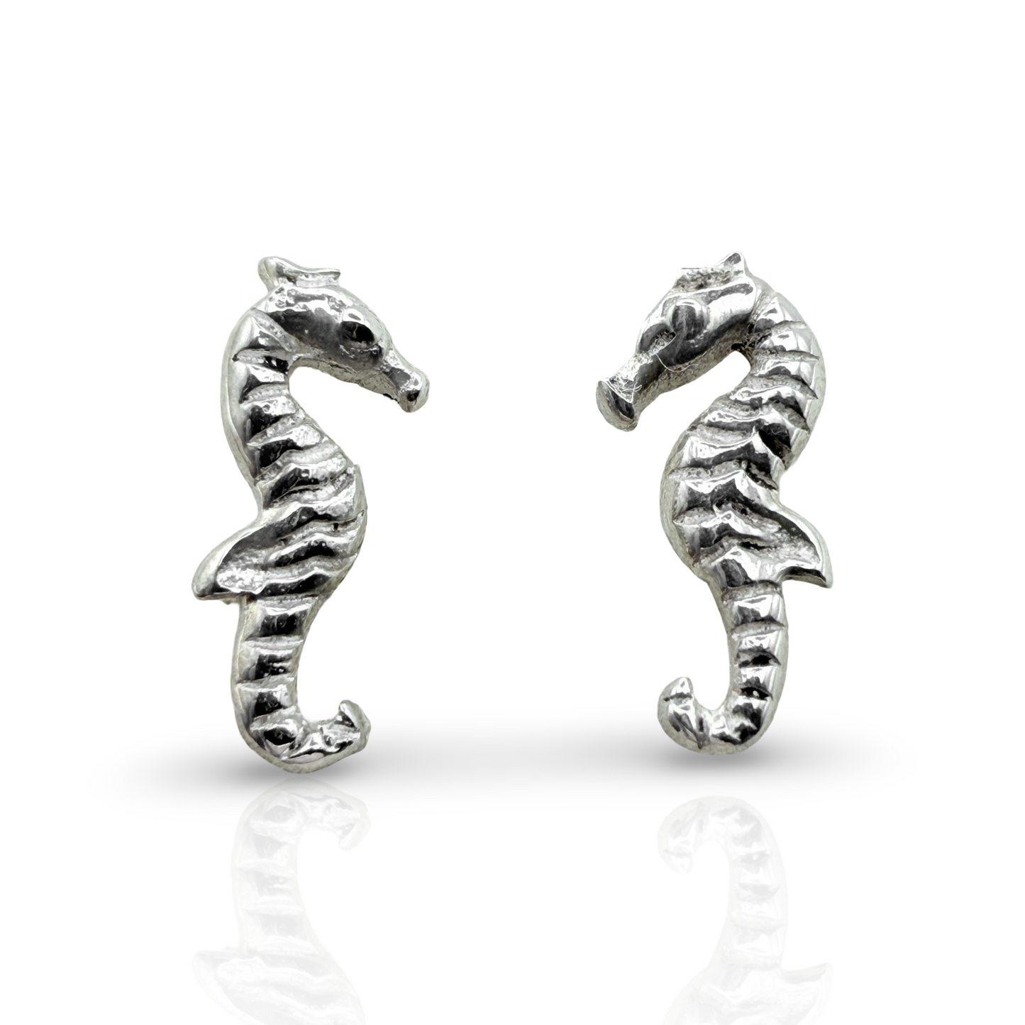 925 Sterling Silver Seahorse Earrings
