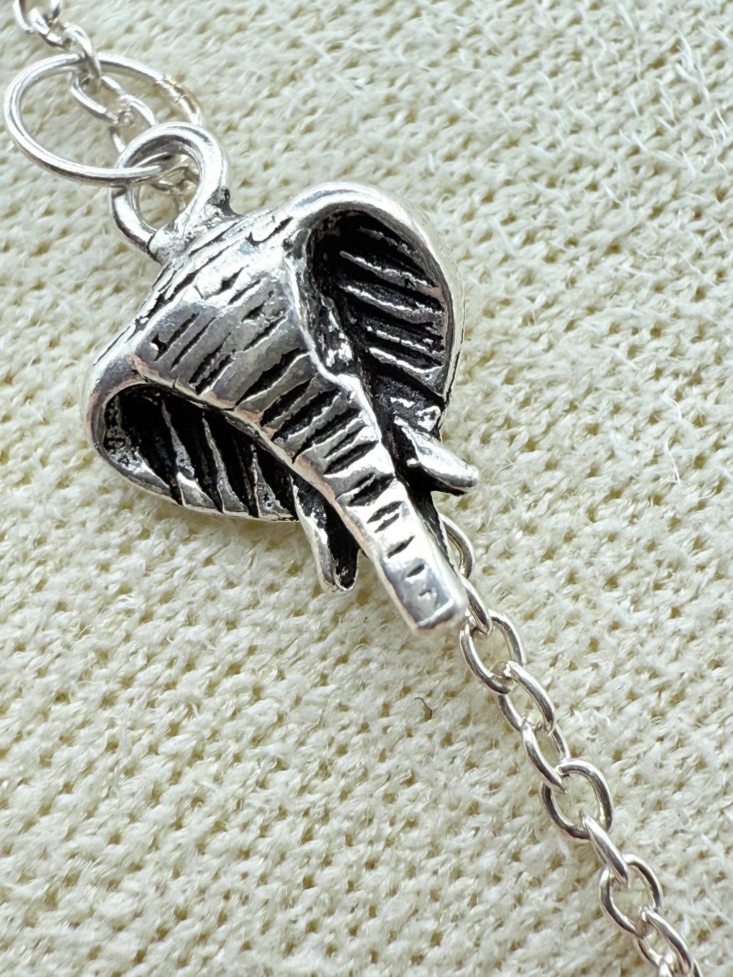 925 Sterling Silver Elephant 20cm Charm Bracelet