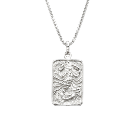 925 Sterling Silver The Scorpio Relic 55cm Necklace
