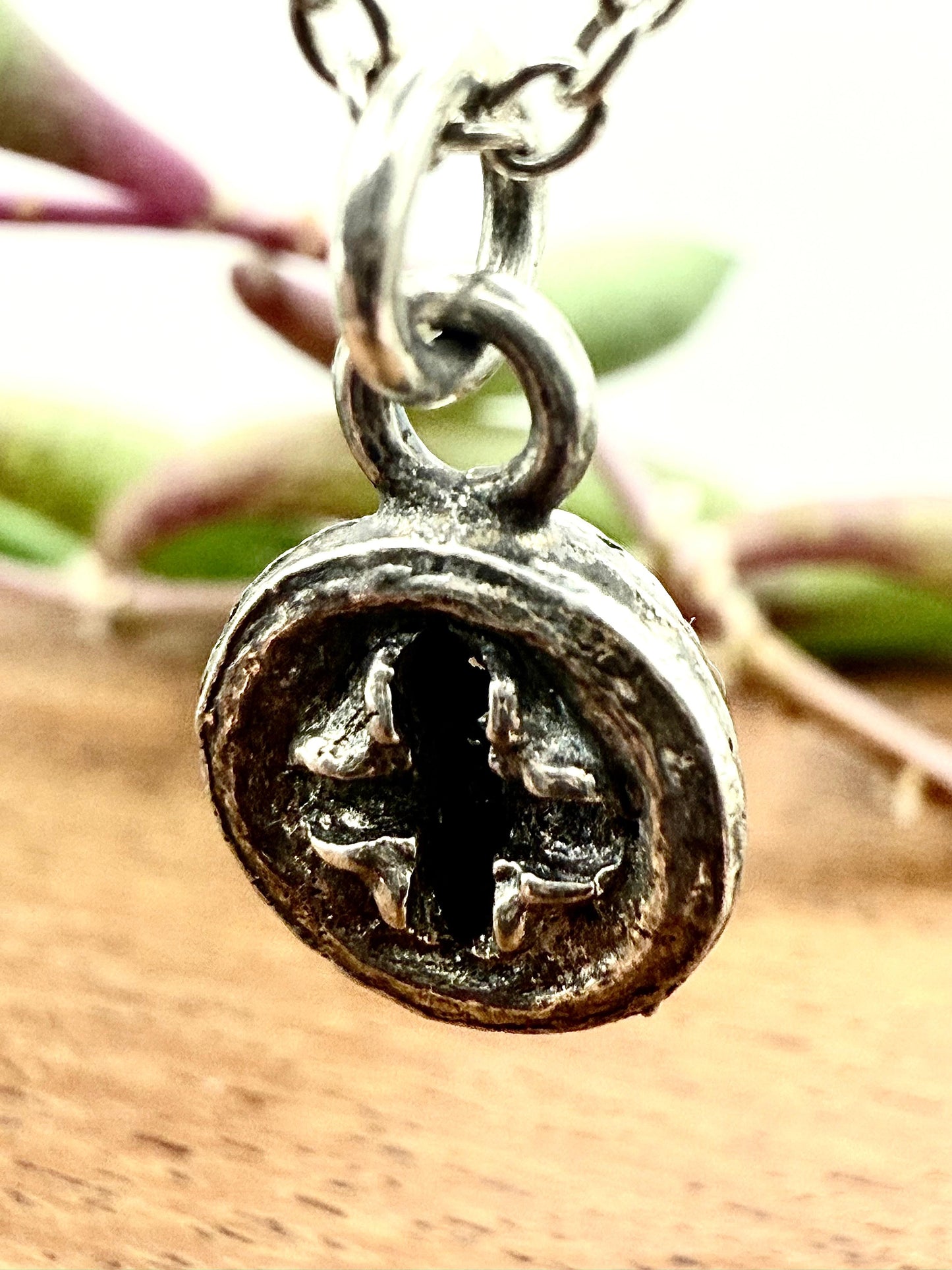 Individual Eucalyptus Seed Pod Necklace 45cm Sterling Silver 925