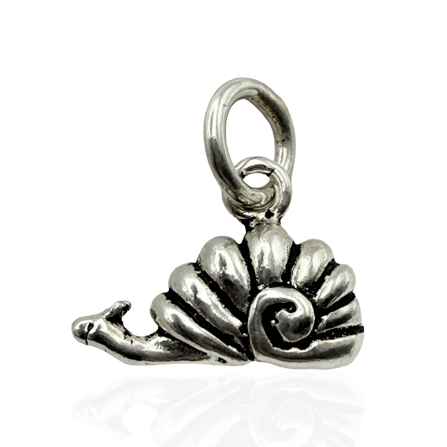 925 Sterling Silver Snail Charm