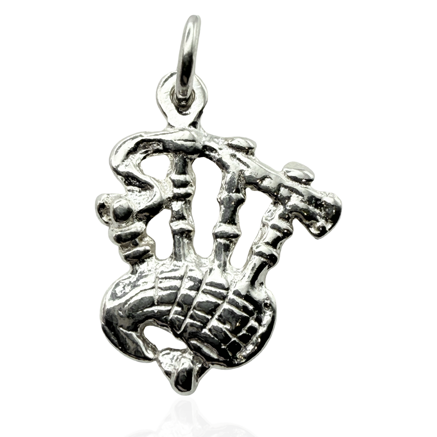 925 Sterling Silver Bagpipes Charm