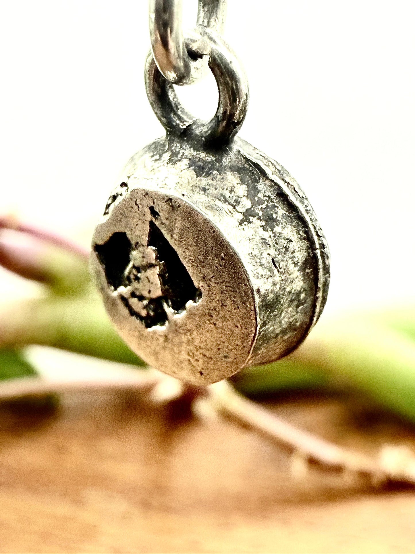 Individual Eucalyptus Seed Pod Necklace 45cm Sterling Silver 925