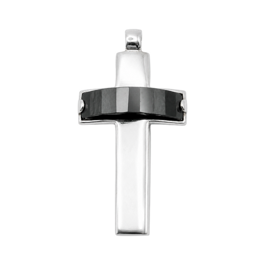 925 Sterling Silver Apex Cross Pendant