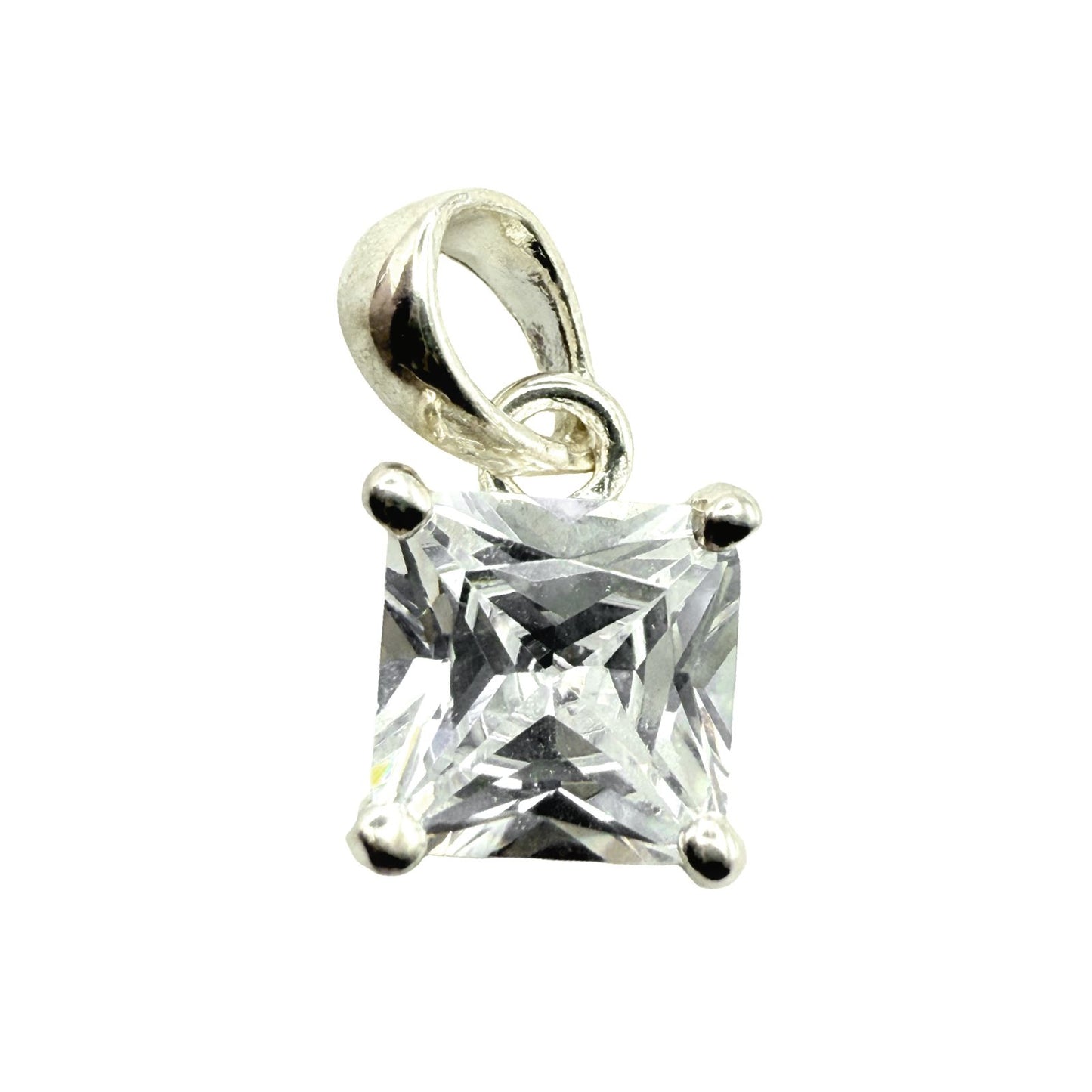 925 Sterling Silver Clear C/Z Pendant