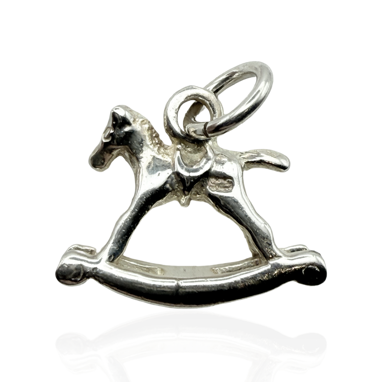 925 Sterling Silver Rocking Horse Charm