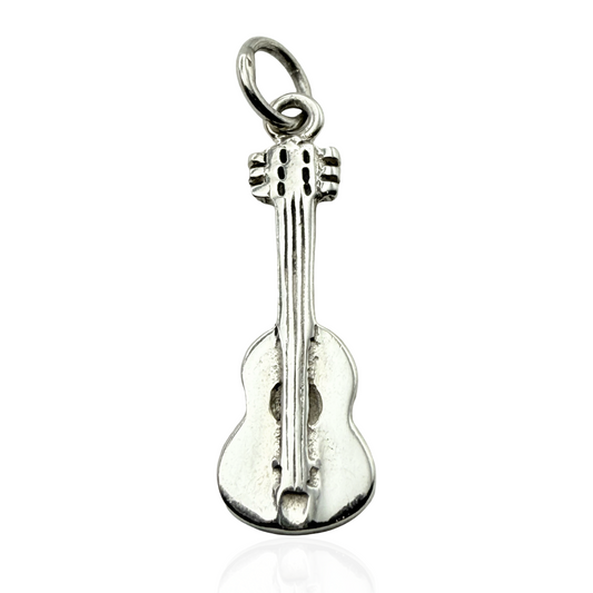 925 Sterling Silver Guitar Charm