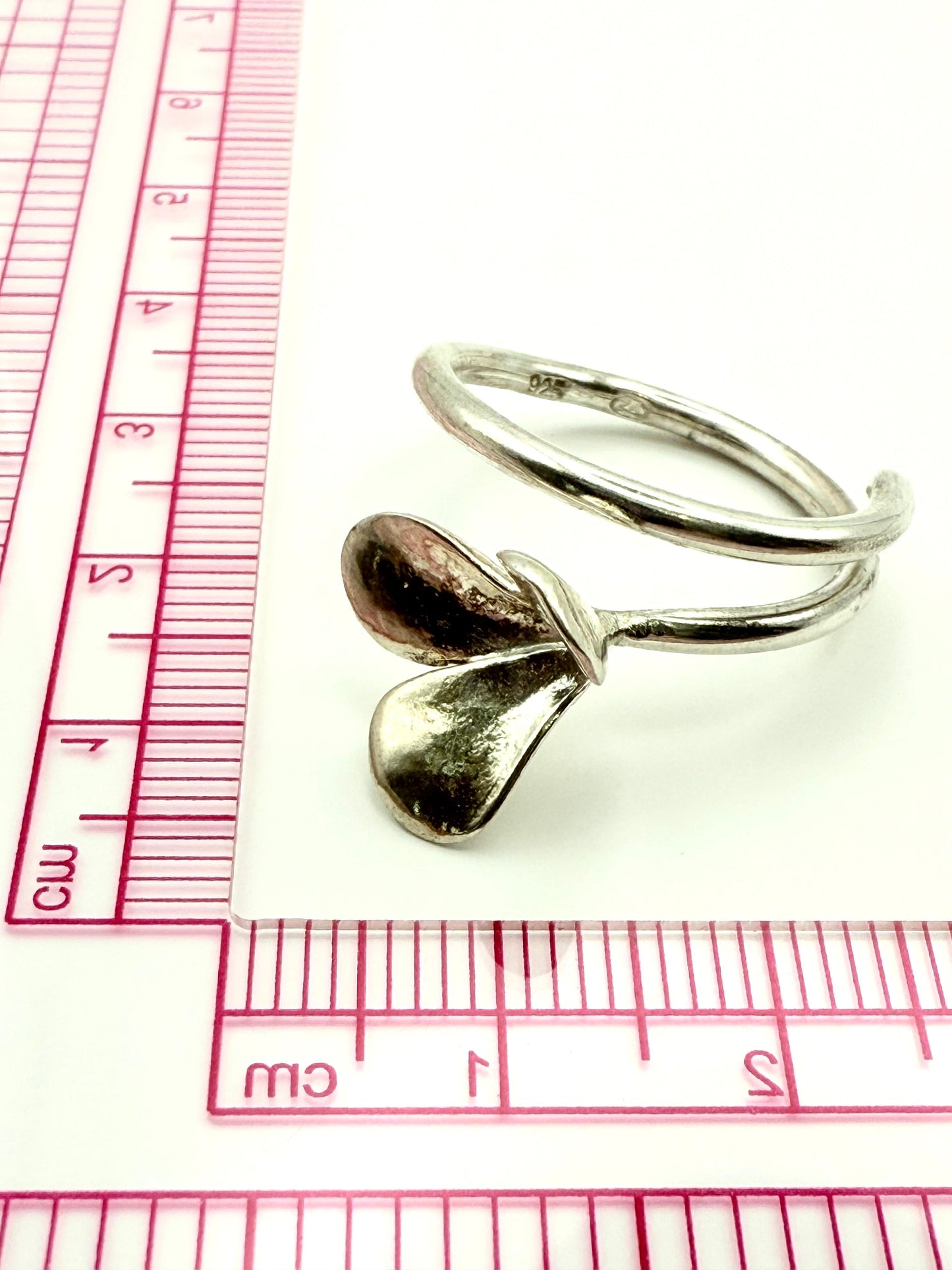 Large Leave Spekboom Adjustable Ring Sterling Silver 925