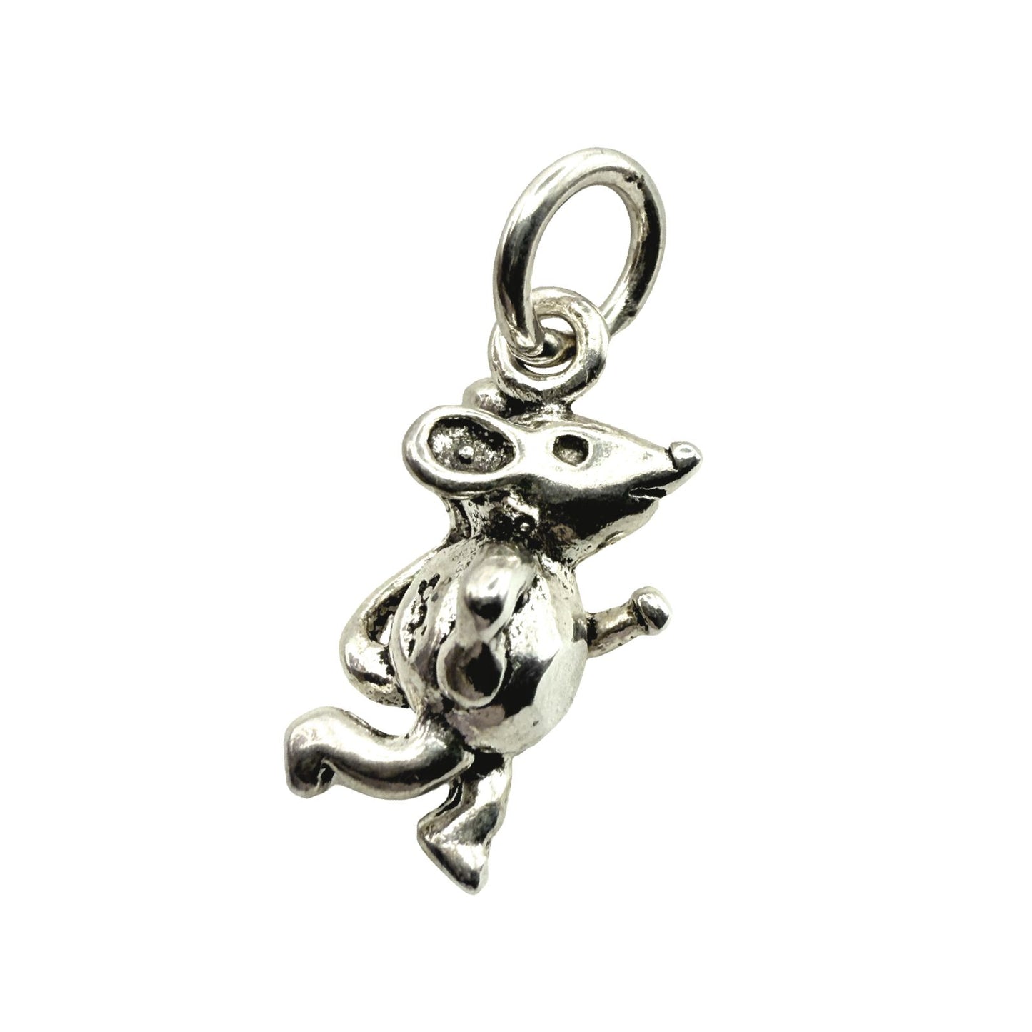 925 Sterling Silver Mouse Charm