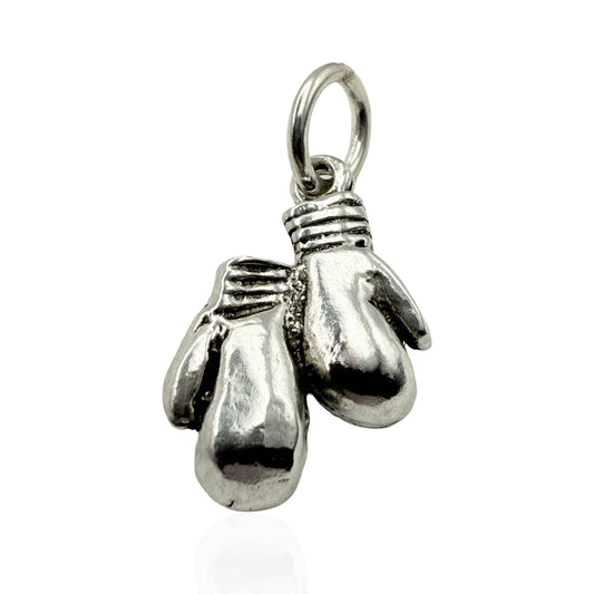 925 Sterling Silver Boxing Cloves Charm