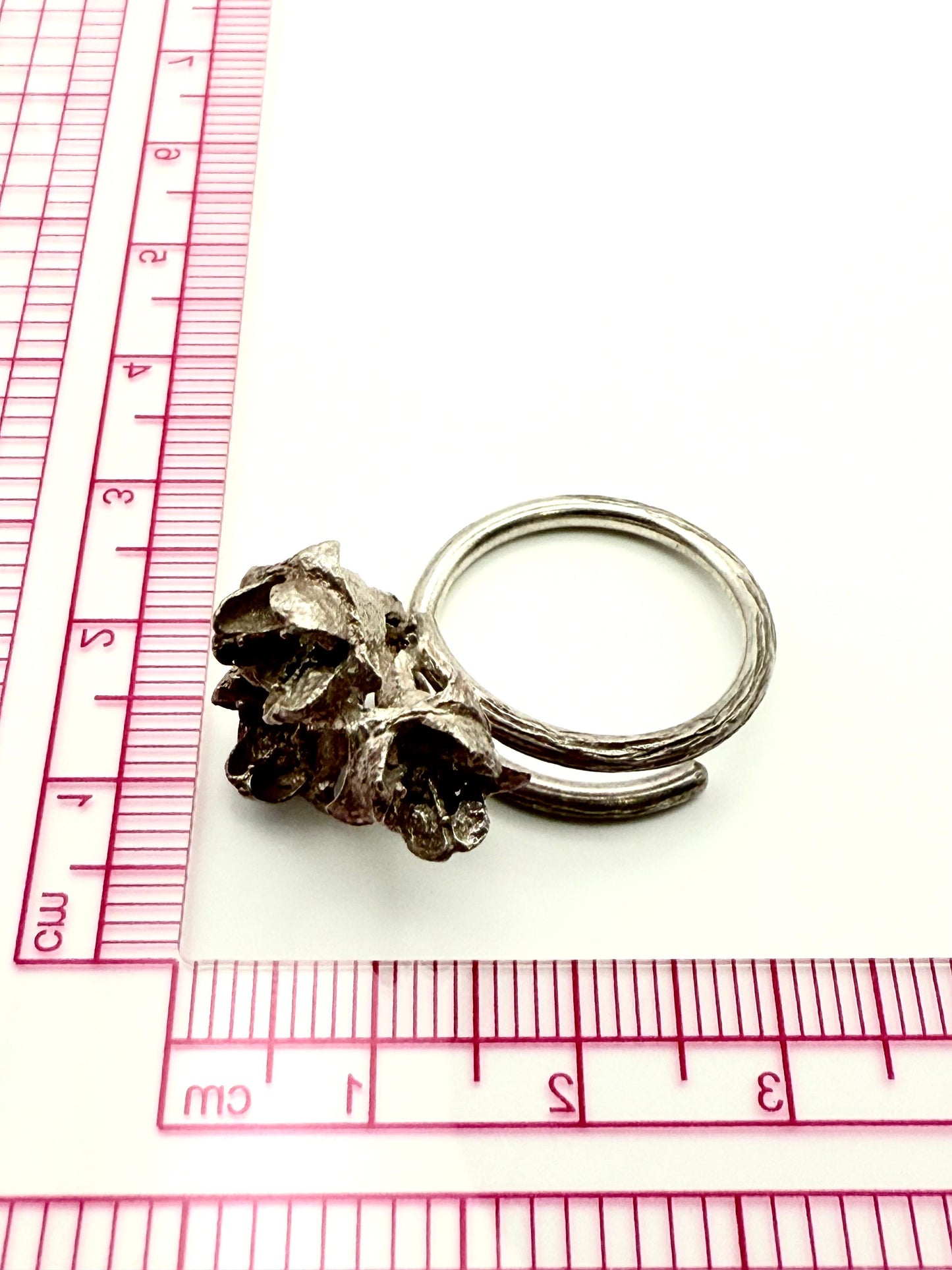 Eucalyptus Cluster Seed Adjustable Ring Sterling Silver 925