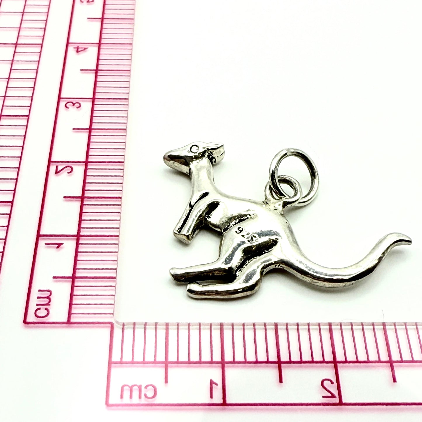 925 Sterling Silver Kangaroo Charm