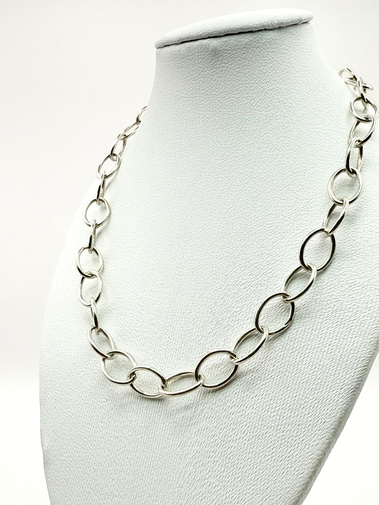925 Sterling Silver 40cm Link Necklace