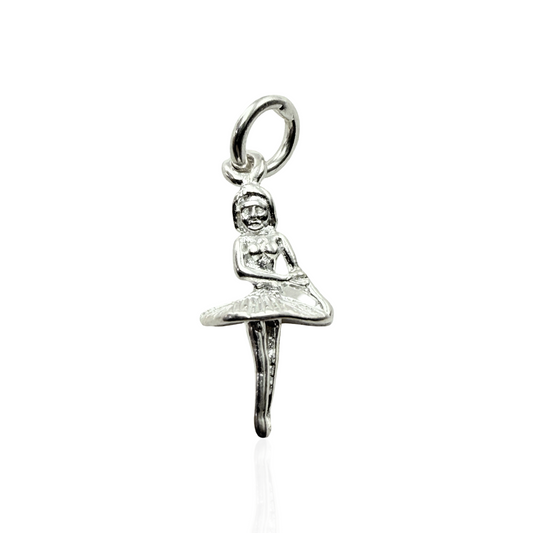 925 Sterling Silver Ballerina Charm
