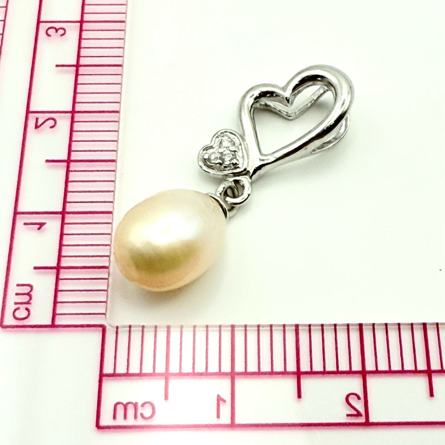 925 Sterling Silver Full Teardrop Pearl Pendant
