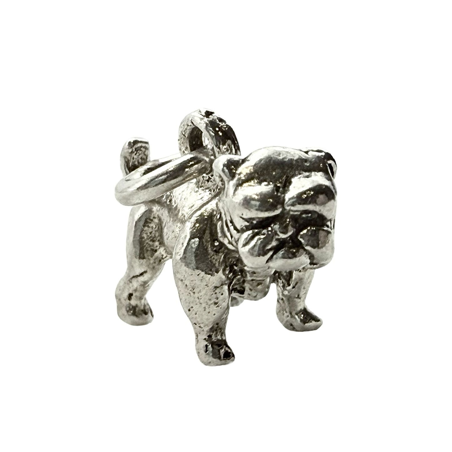 925 Sterling Silver Bulldog Charm
