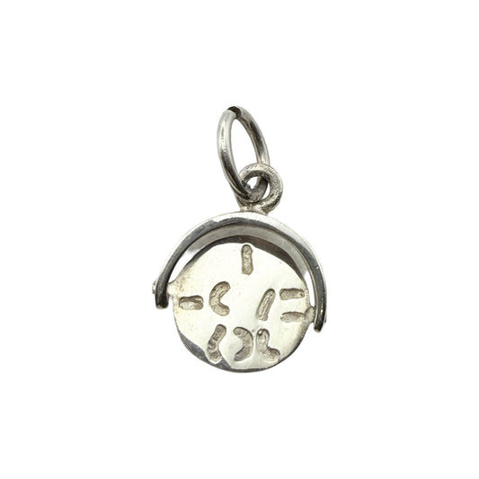 925 Sterling Silver "I Love You" Small Spinner Charm