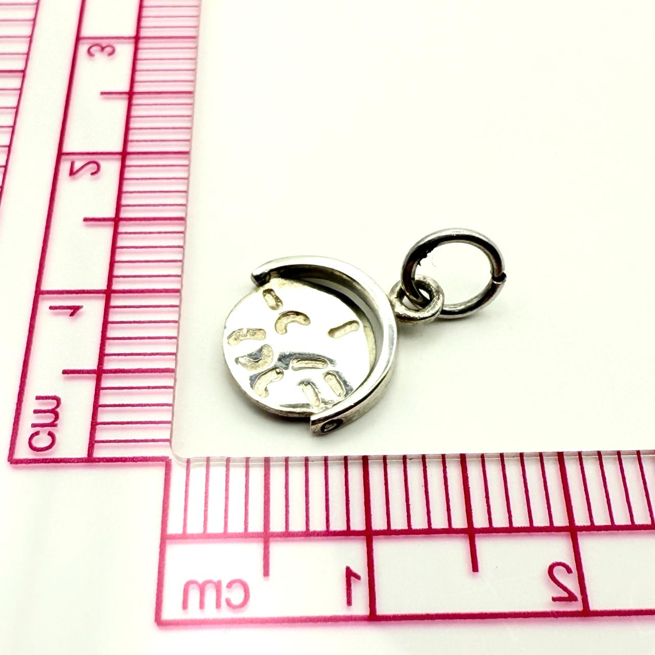 925 Sterling Silver "I Love You" Small Spinner Charm