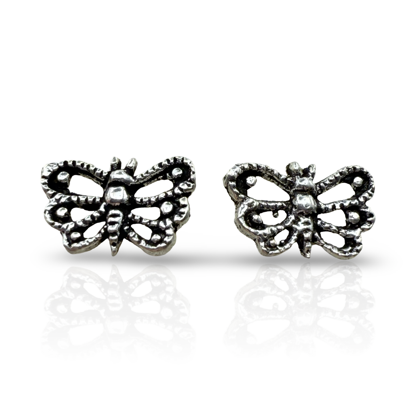 925 Sterling Silver Butterfly Earrings