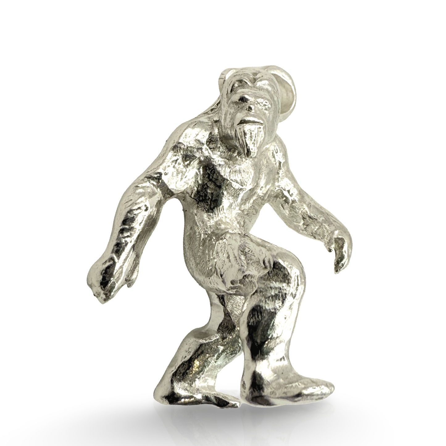 Solid Bigfoot Pendant Sterling Silver 925