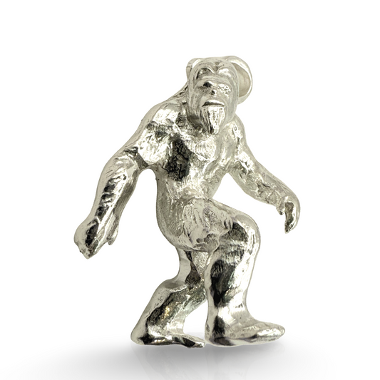 Solid Bigfoot Pendant Sterling Silver 925