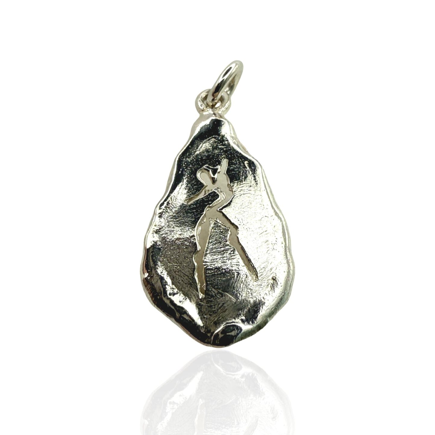 925 Sterling Silver Handmade Rock Art Pendant
