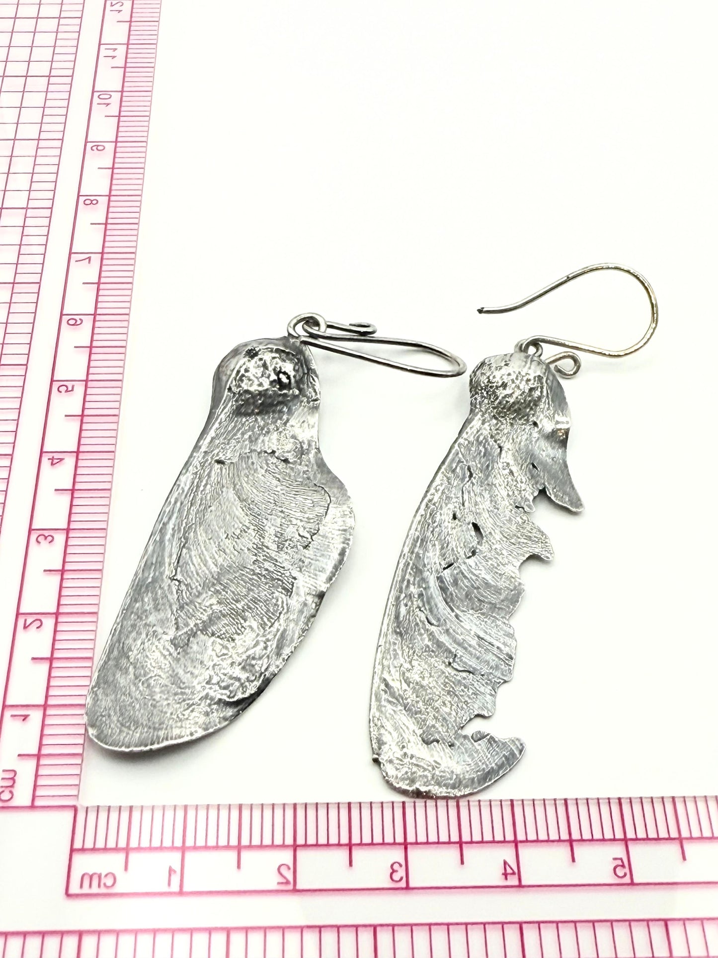 Maple Seed Pod Earrings Sterling Silver 925