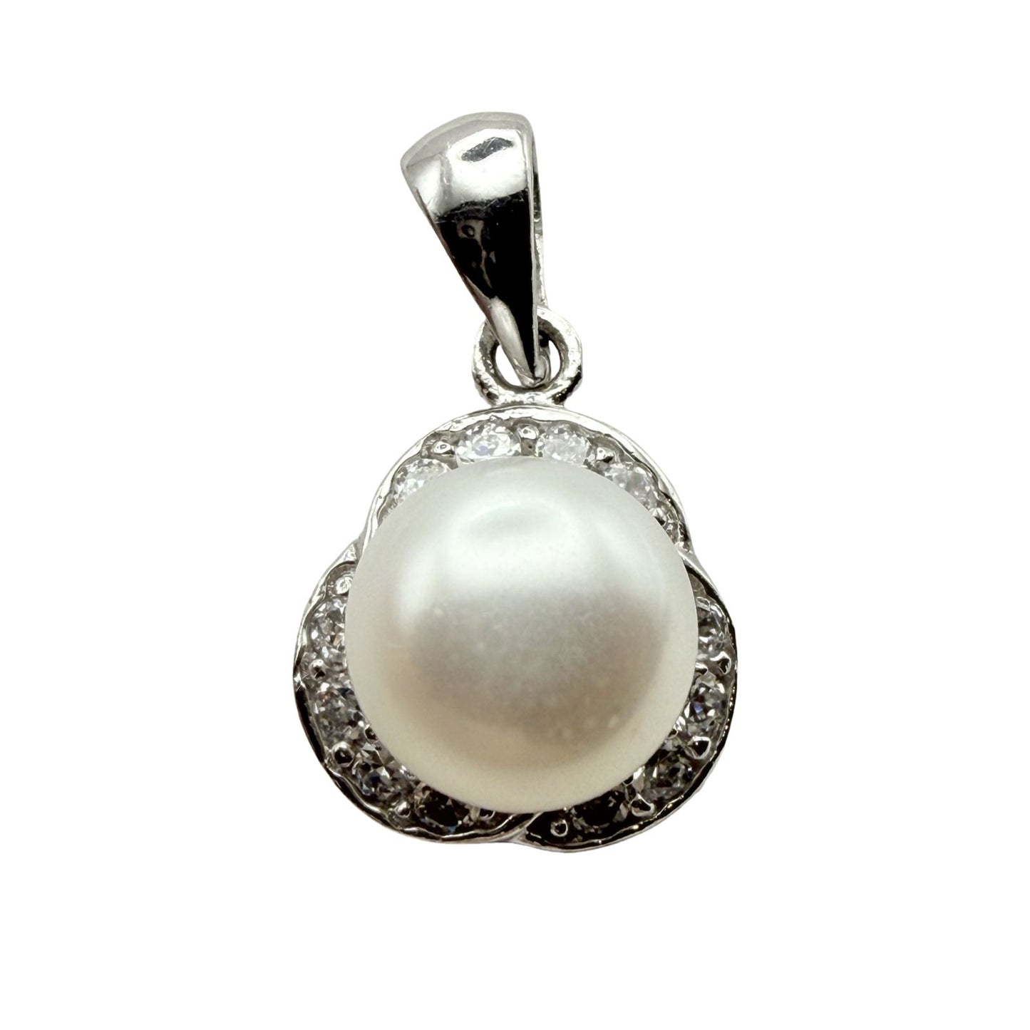 925 Sterling Silver verlapping Pear Drop Pendant