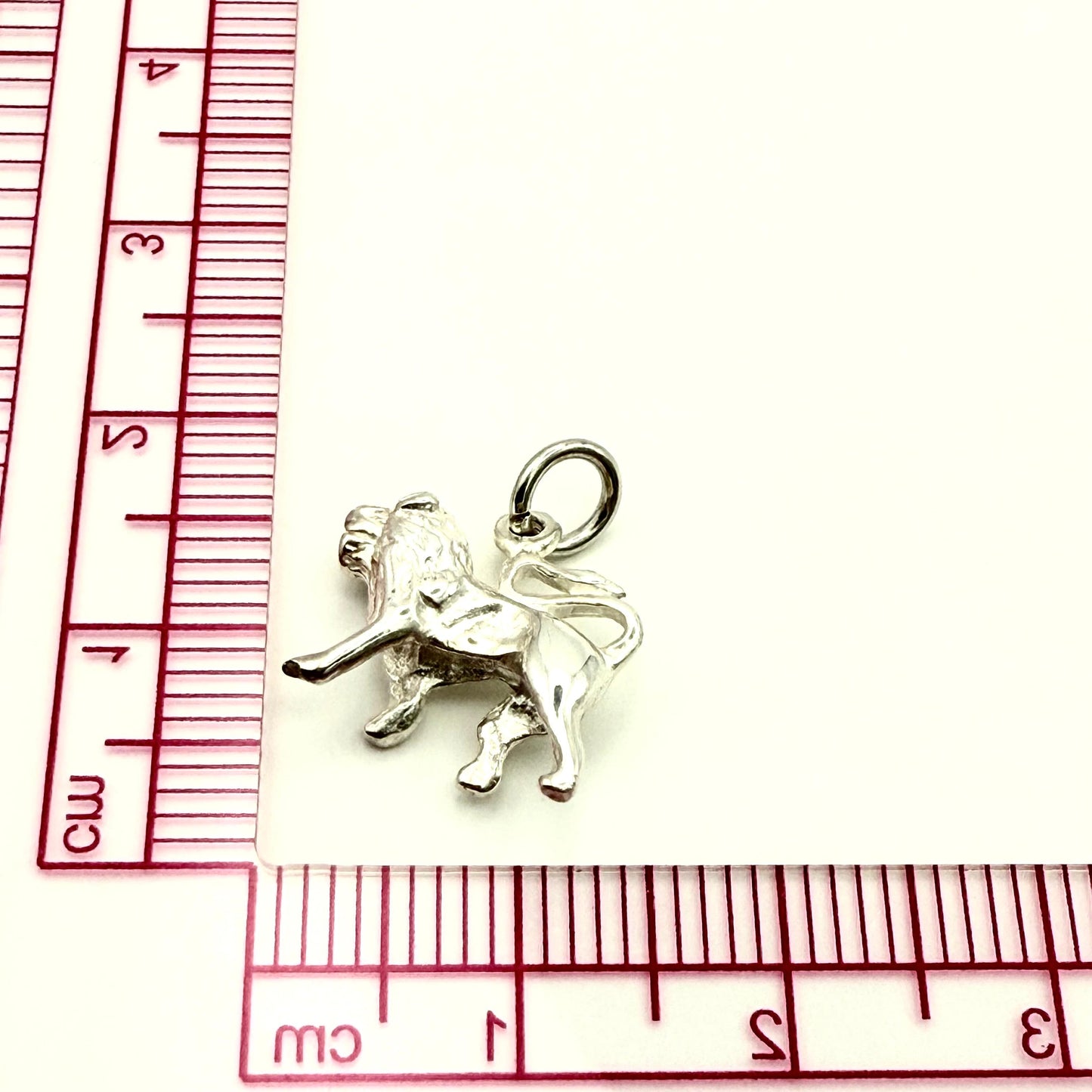 925 Sterling Silver Lion Charm