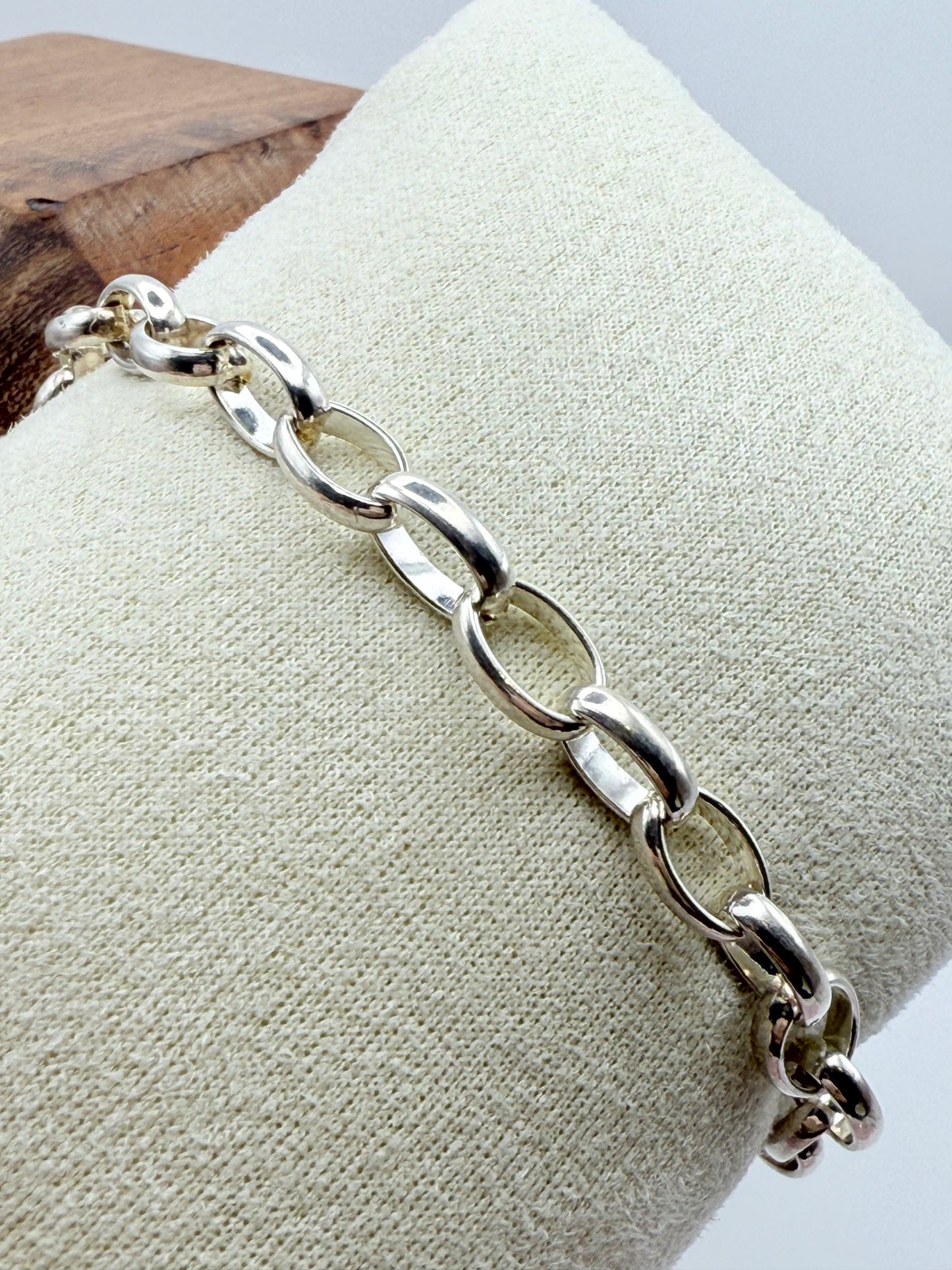 925 Sterling Silver 19cm Link Bracelet
