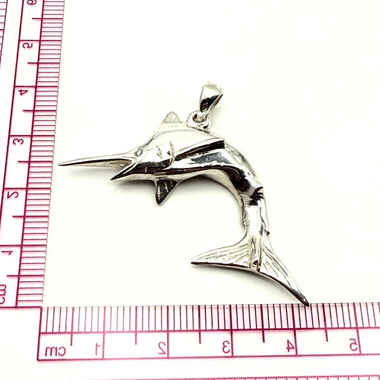 925 Sterling Silver Swordfish Pendant