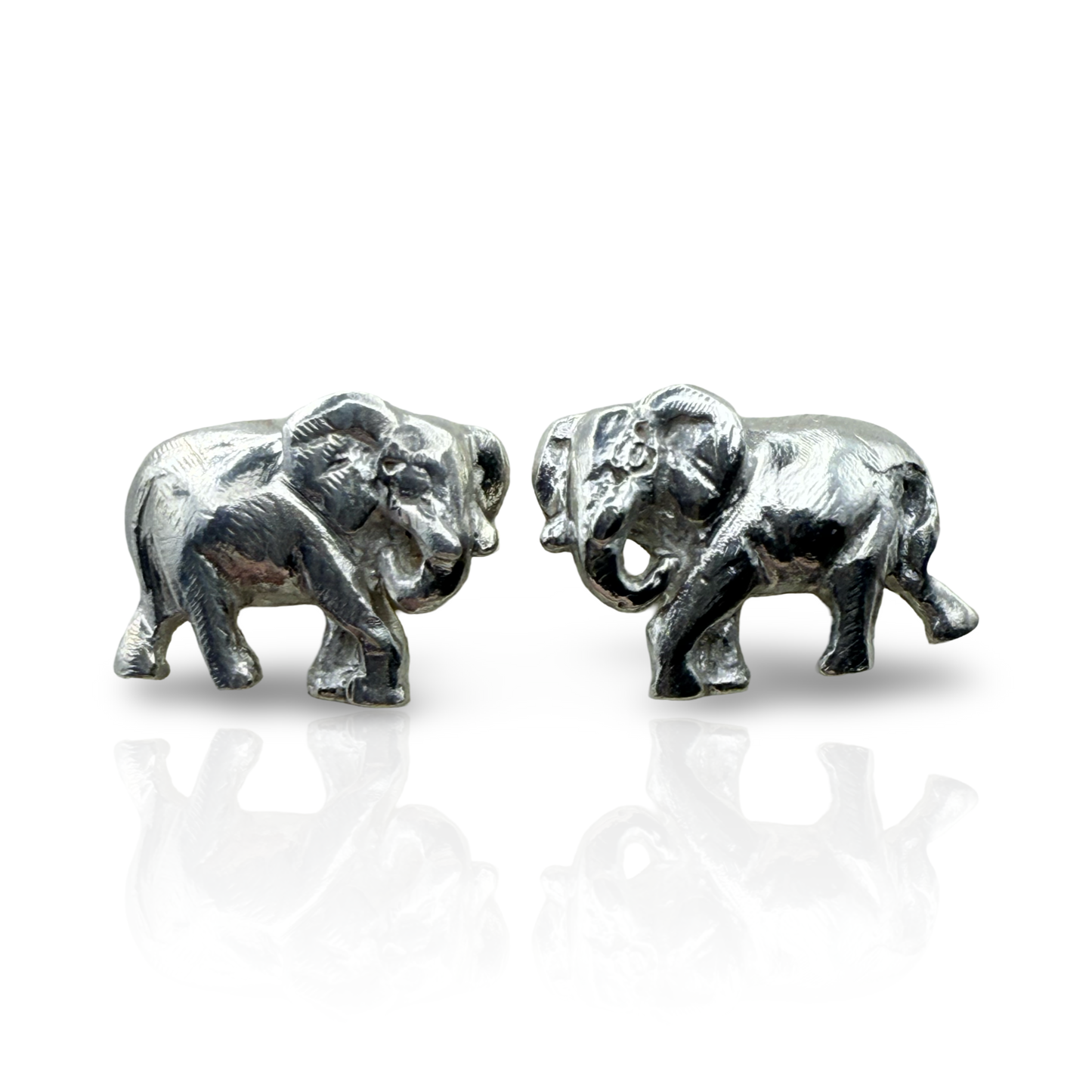 925 Sterling Silver Elephant Earrings