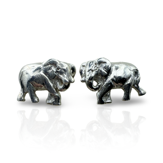 925 Sterling Silver Elephant Earrings