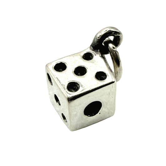 925 Sterling Silver Dice Charm