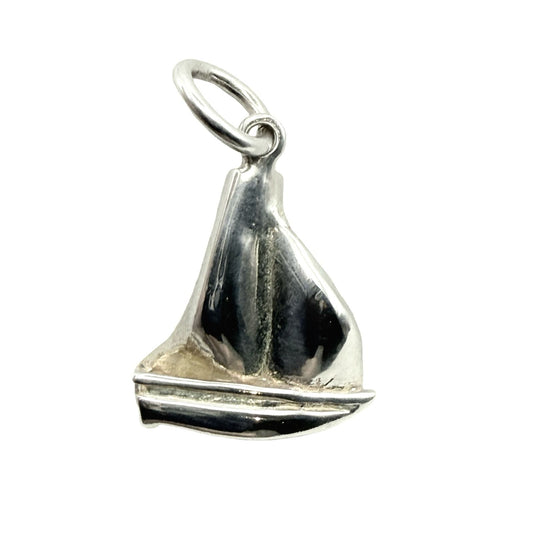 925 Sterling Silver Sail Boat Charm